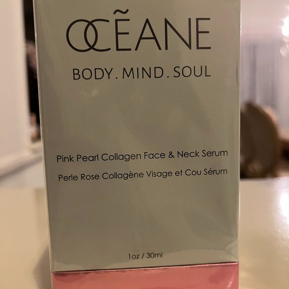 Oceane Pink Pearl Collagen Face & Neck Serum 30ml/1oz NIB Sealed - Picture 1 of 4